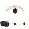 Plastic Strimmer Head Trimmer Heads String Set for Gasoline Grass Brush Cutter Black
