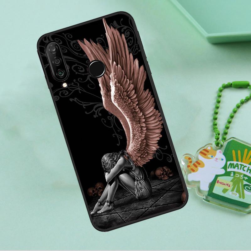 Фантазийные крылья ангела для Huawei Nova Y90 Y70 Y60 Y61 Y91 Y72 9 10 SE 12i 12s 11i 5T P60 Pro P20 P30 P40 Lite Чехол