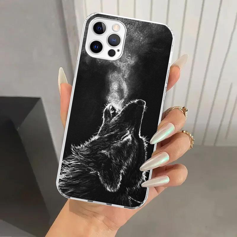 Чехол для телефона 'Злой Животный Волк Яростный' для Iphone 17 Air 16 15 Plus 14 13 Mini 12 11 Pro Max 16E 7 8 SE 2020 Мягкий Funda Печатный Корпус