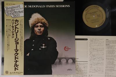 LP Пластинка COUNTRY JOE MCDONALD - Paris Sessions GXF45 VANGUARD 1973 Япония Оби Рок Б/У