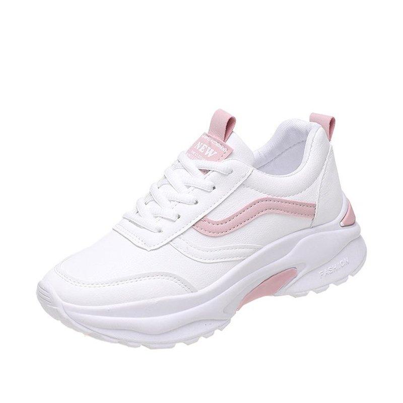 New Sports Shoes Women 'S Ins Tide Thick Bottom Heightening Fashion Sports Shoes Student Shoes White Shoes Woman Sneakers