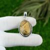 Sterling Silver Picture Jasper Gemstone Birthday Daughter Anniversary Pendant