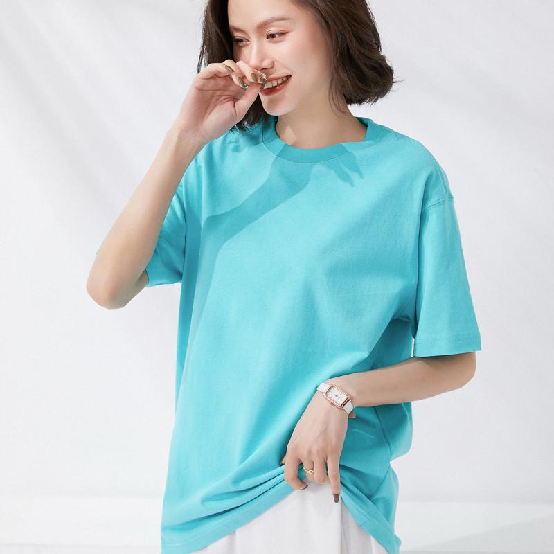 Summer Oversized T Shirts for Women Men Solid Color Tees Casual Female Korean Streetwear Basic Solid Young Cool Tops