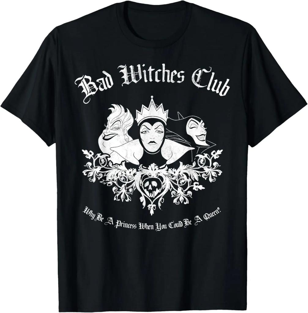 New Villains Bad Witches Club Group Shot Vintage Fashion Casual T-Shirt S-4XL Four Seasons Unisex