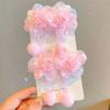 Colorful Flower Ponytail Hairband Plastics Hair Clips New Children's Head Rope