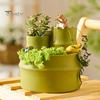 Прочная новинка, очаровательная скульптура из смолы, милый кот, рыбалка, скульптура из смолы, офисный декор