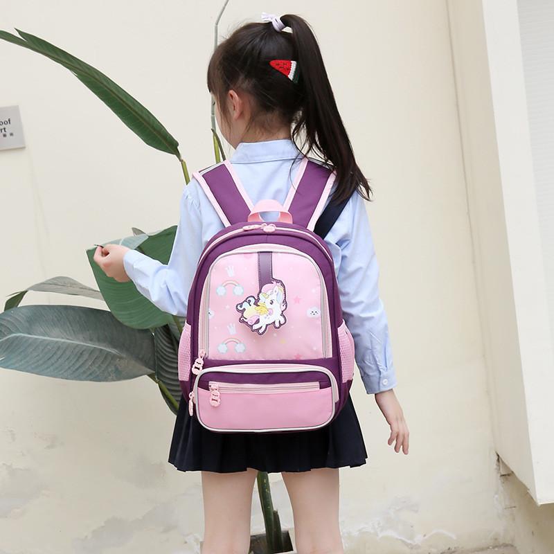Adorable Cartoon Kids Backpack With Breathable Oxford Fabric For School Use
