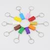 Small Particle 2X4 High Brick Keychain/Key Ring Pendant 850152 Key Chain Gift Building Block
