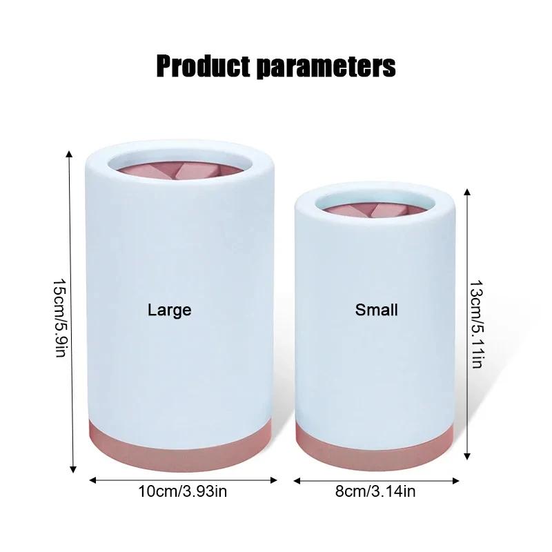 Automatic Pet Foot Wash Cup Soft Silicone Foot Wash Cup Cat Foot Cleaning Bucket Dog Paw Cleaning Cup Manual Quick Feet Wash