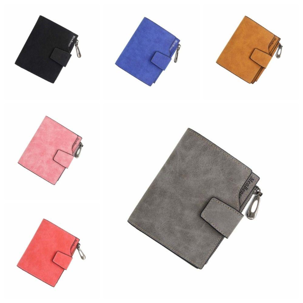 Large Capacity Cash Purse Bag PU Leather Short Wallets Elegant Pocket Purse Wallet  Outdoor