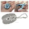 Portable Multifunction Folding Plier,Stainless Steel Foldaway Knife Keychain Screwdriver,Camping Survival EDC Tools Travel Kits
