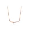 [Stonehenge]] Silver Line Cubic Necklace Sc25A05E