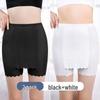 Женские двухслойные бесшовные шорты-безопасности из ледяного шелка, защищающие от просвечивания
