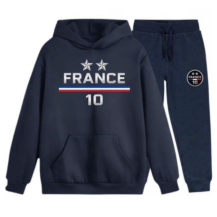 Jogging survêtement inspiré France enfant 2 etoiles (Nouvelle Collection) - Bleu