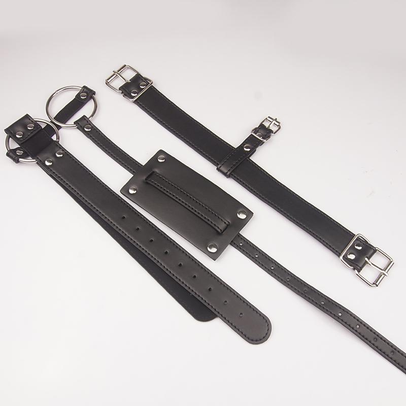 BDSM Buckling Butt Plug Harness with Cock Ring,Leather Chastity Belt Bondage,Strap-on Underwear Cockring,Sex Toys For Couples
