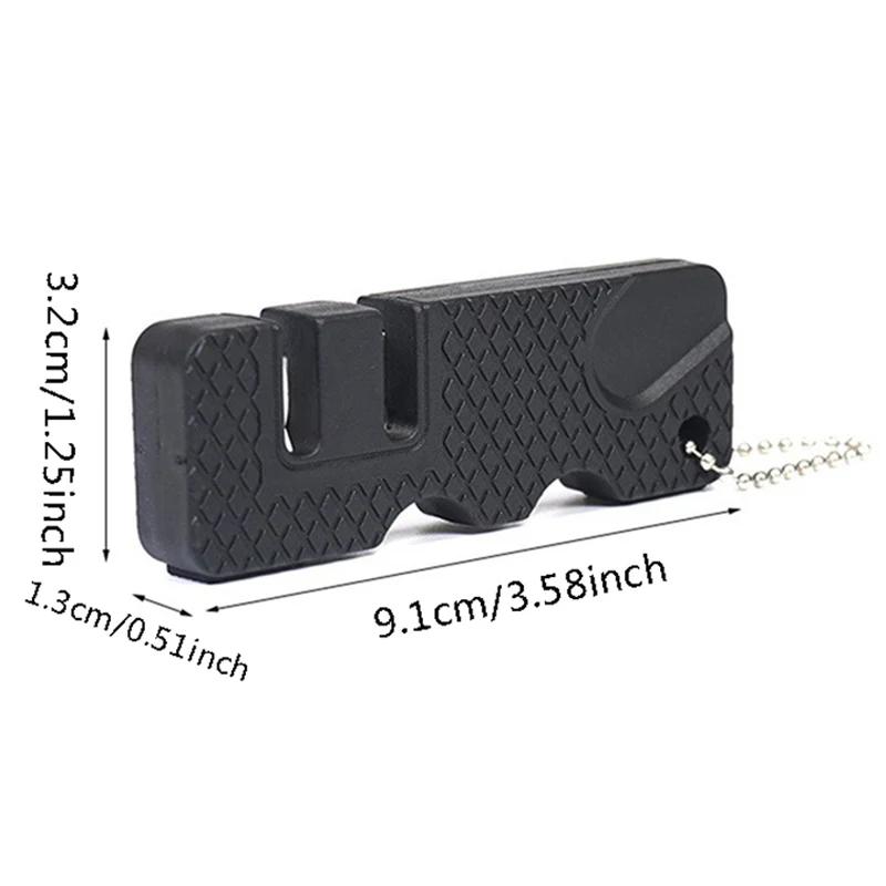 Ceramic Multipurpose Keychain Carbide Knife Pocket Tool Scissor Sharpen Fish Sharpener For Kitchen Accessories