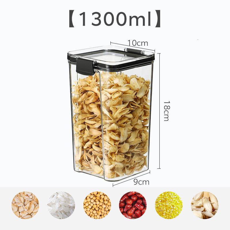 Прозрачные герметичные контейнеры для хранения продуктов Штабелируемые контейнеры для хранения хлопьев и сухих продуктов Коробка для хранения Кухонные аксессуары