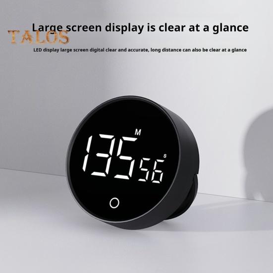 Магнитный кухонный таймер с большим светодиодным дисплеем, обратный отсчет времени, таймер для приготовления пищи, выпечки, обучающий, регулируемый, легко читаемый таймер