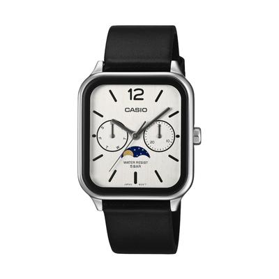 Мужские часы Casio Collection с функцией фаз Луны MTP-M305L-7AJF Белый/Черный | Официальная модель Японии