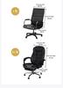 Modern Spandex Computer Chair Cover Office Chair Slipcover With Armrest Dust Protector Removable Anti Dirt Seat Case