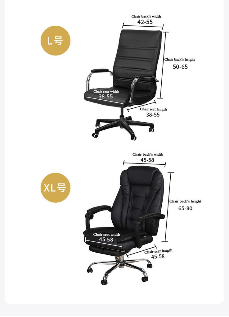 Modern Spandex Computer Chair Cover Office Chair Slipcover With Armrest Dust Protector Removable Anti Dirt Seat Case