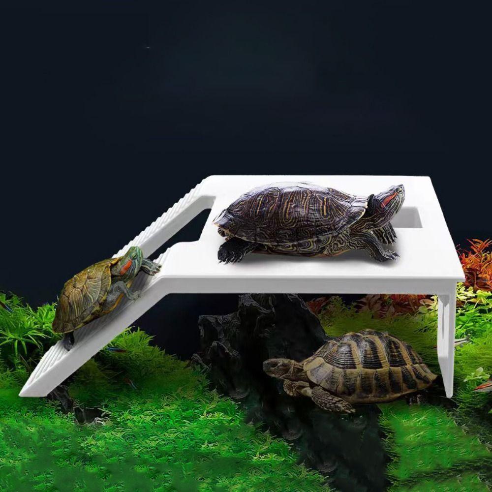 Double Ladder Turtle Basking Platform Plastic Turtle Basking Terrace Turtle Floating Ramp Home