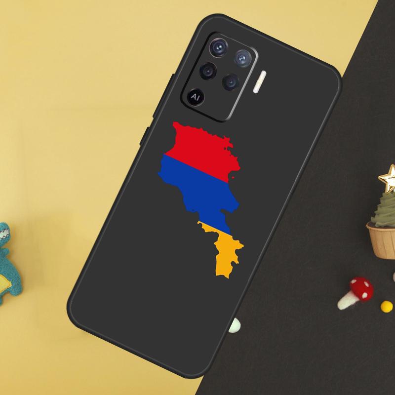 Armenia Armenians Flag For OPPO A9 A5 A53 2020 A52 A72 A96 A76 A16 A54 A74 A94 A58 A78 A98 A15 A79 A17 A57 A77 Case