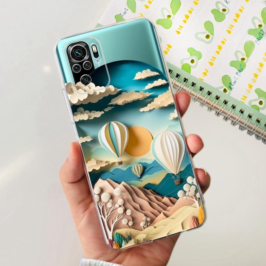 Красивый чехол с принтом для Xiaomi Redmi Note 10 10S Note 10 Pro Мягкий силиконовый ТПУ задняя крышка для чехлов телефона Redmi Note10 10s 10Pro