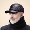 Men's Winter Warm Leather Hat with Ear Protection - Duckbill Style