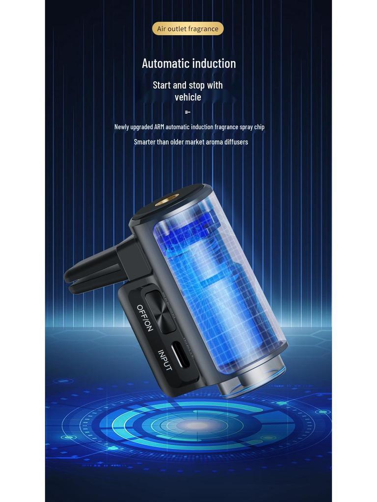 Умная ароматерапия для автомобиля, парфюмерный ароматизатор для дефлектора