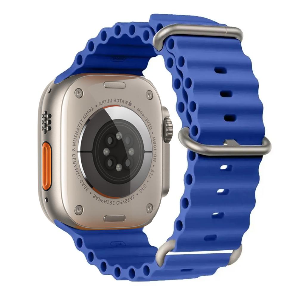 Ocean Strap for apple watch Band 49mm 44mm 40mm 45mm 41mm 46mm silicone bracelet correa iWatch series 7 6 5 3 se 8 9 10 ultra 2