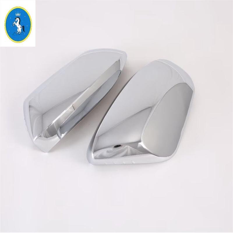 Outer Side Door Rearview Mirror Cover Trim Shiny / Carbon Fiber Car Exterior Accessories For Toyota Yaris Ativ / Vois 2024