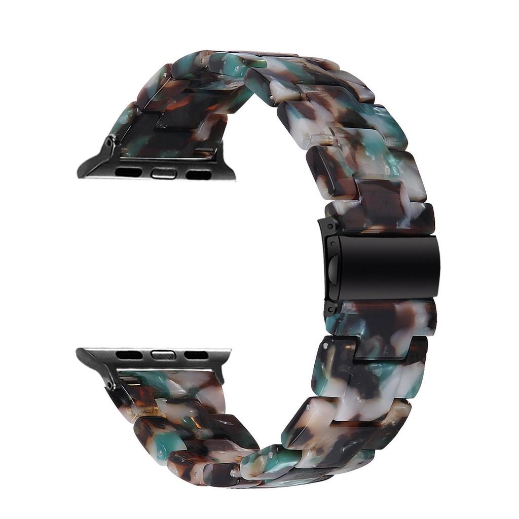 "Compatible Resin & Rubber Strap for Apple Watch 42mm/46mm"
