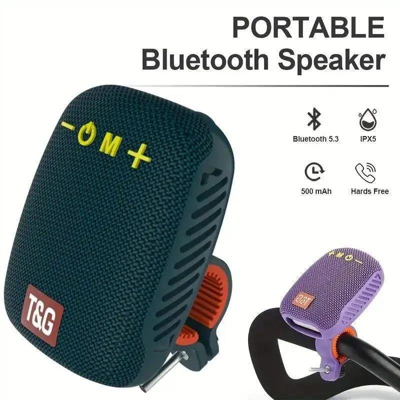 TG392 Портативная мини-Bluetooth-колонка для велосипеда, водонепроницаемая, с FM-радио, поддержка TWS/TF/AUX, сабвуфер, беспроводная колонка для велосипеда