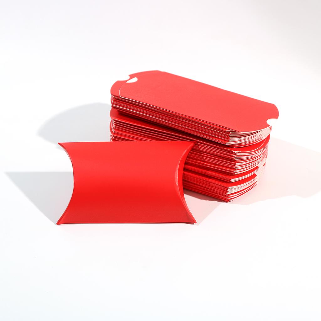 10/20/30Pcs Pillow Candy Box Kraft Paper Christmas Gift Packaging Boxes Candy Bags Wedding Favors Birthday Party Decorations