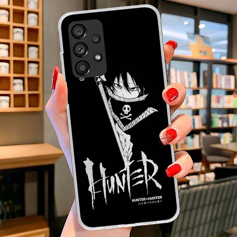 Huner X-Hunters Chrollo Shizuku Phone Case For Samsung Galaxy A12 A22 A32 A52 A72 A02S Phone Case Note 20 Ultra 10 S10 Plus A51