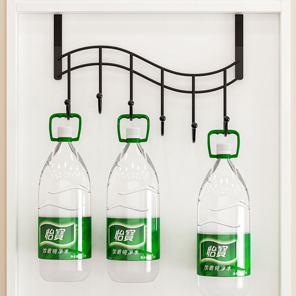 Наддверная вешалка без сверления Металлическая вешалка для одежды Наддверный органайзер Подвесная стойка для хранения Пальто