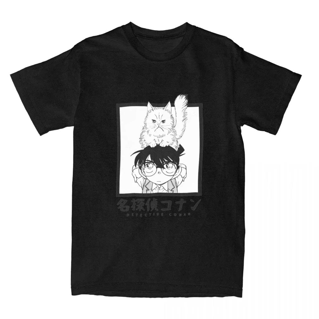 Detective Conan Anime T-Shirt Unisex Graphic Gothic Style Women's Clothing Animation Theme Gothic Detective Conan T-Shirt