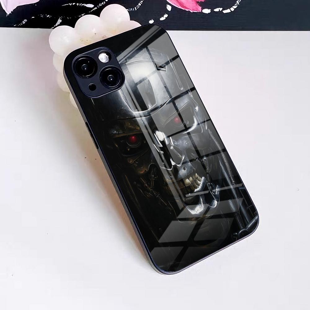 ЧЕХОЛ ДЛЯ ТЕЛЕФОНА Arnold Schwarzenegger Terminator Для IPhone 17 Pro Max 16 15 14 Pro Max 13 11 X Xs Xr 8 7Plus Стеклянная Крышка