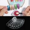 10PCS Magnetic Magnetic Nail Holder Acrylic Acrylic Strip Display  Nail Color Chart Display