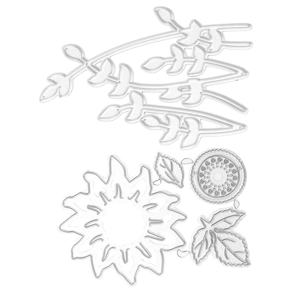 Металлические штампы для тиснения Подсолнух Металлические штампы для тиснения Набор штампов для изготовления открыток Скрапбукинг 