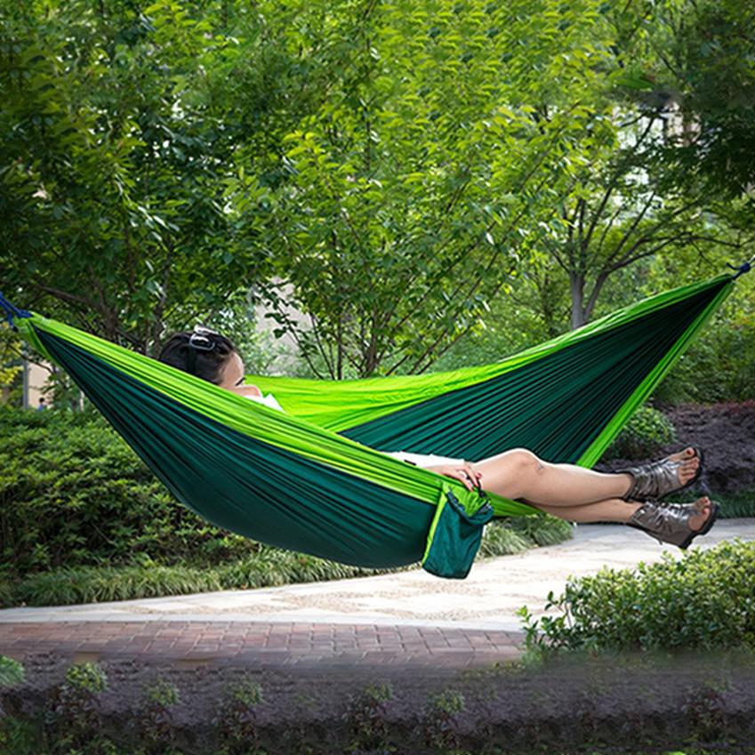 Outdoor Hunting Sleeping Swing Camping Hammock Hiking Portable Heavy Duty Hanging Bed