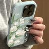 Ударопрочный чехол для телефона для iPhone 17 16 Pro Max 15 Pro 14 13 12 11 17 Air Элегантный Цветочный Защитный Мягкий Чехол Ландыш