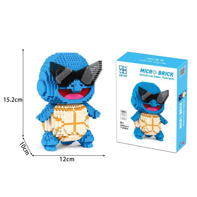 Non-Toxic Pokemon Action Figures Building Blocks Nano Micro Blocks Cartoon Anime Figure Kids Toys Mini Bricks