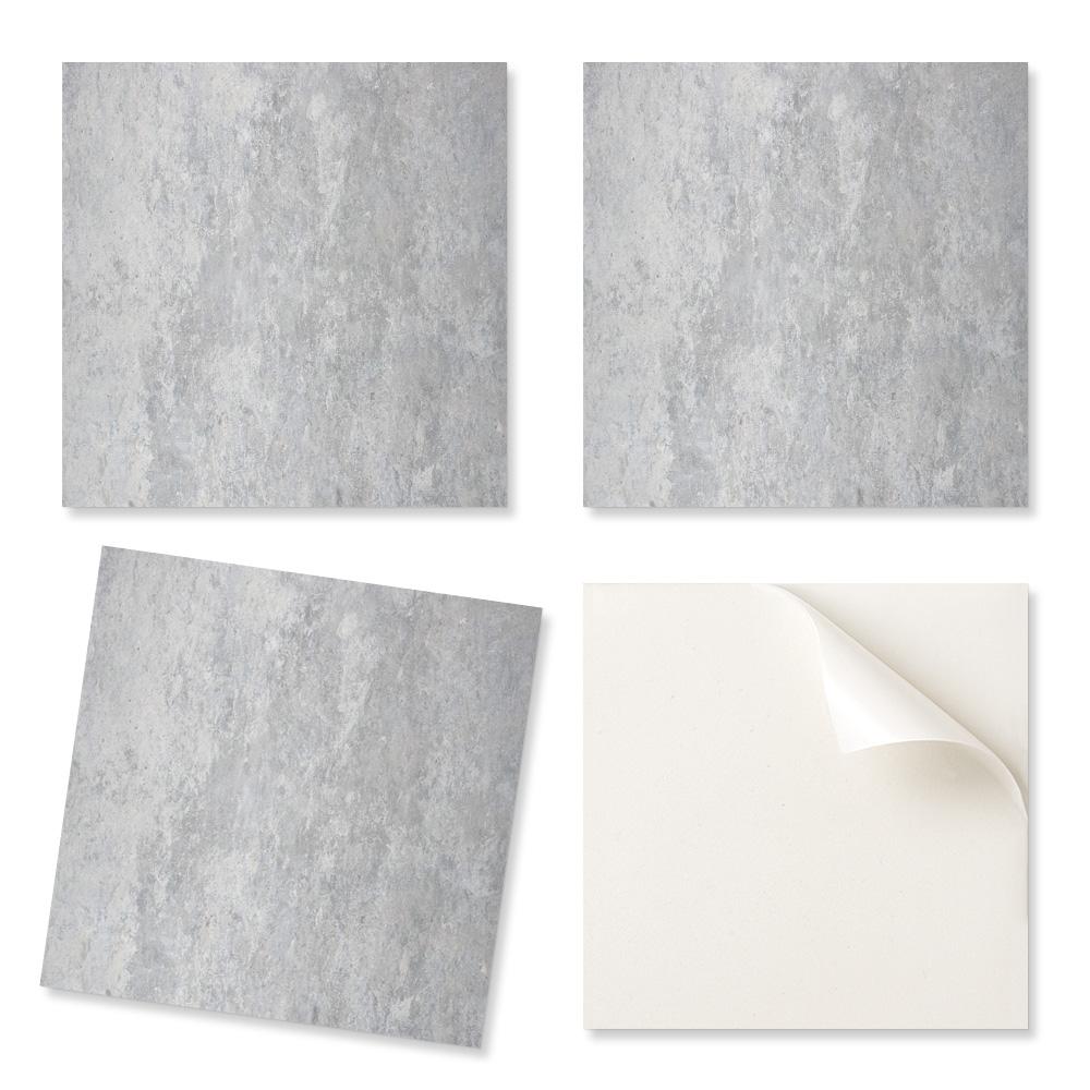 Set of vinyl tiles with a motif for the kitchen and living room. Natural stone texture. 20x20x20 cm.