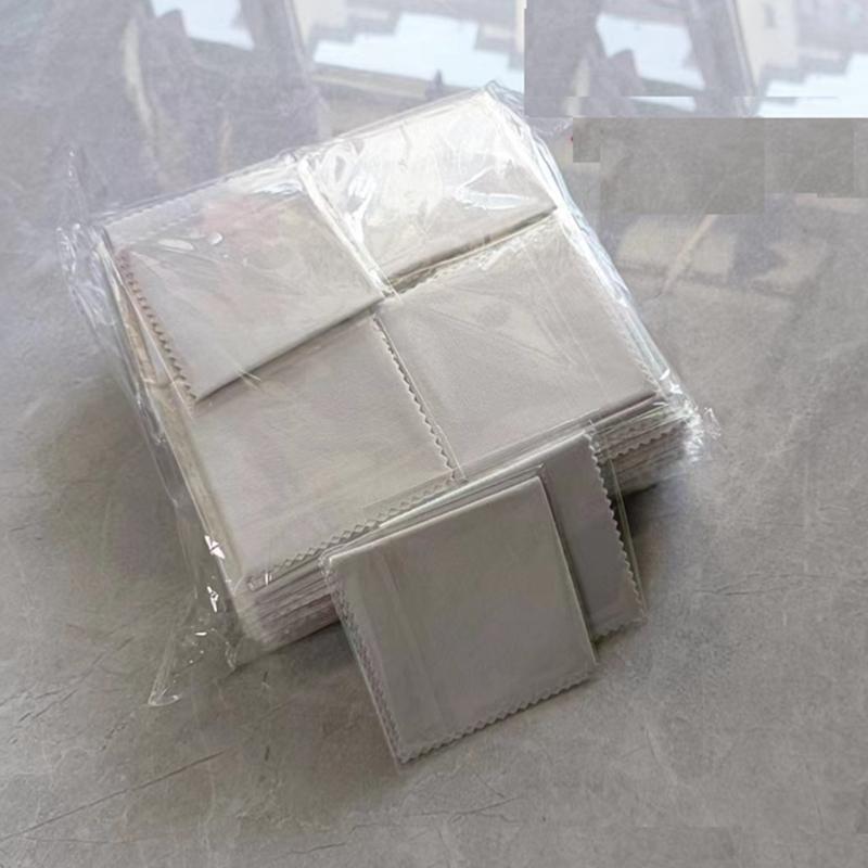 100pcs Individual Packaging Large Size 13x13cm 230gsm Glasses Lens Microfiber Cleaning Cloth Eyeglasses Wipe Cleaner