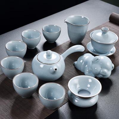 Керамический чайный набор из 11 предметов Chaxun Ru Kiln Fanchen