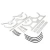 Billet Aluminum Dual Nitrous Bottle Bracket, Hold Dual 10-15 Lb Bottles (Black/Silver)