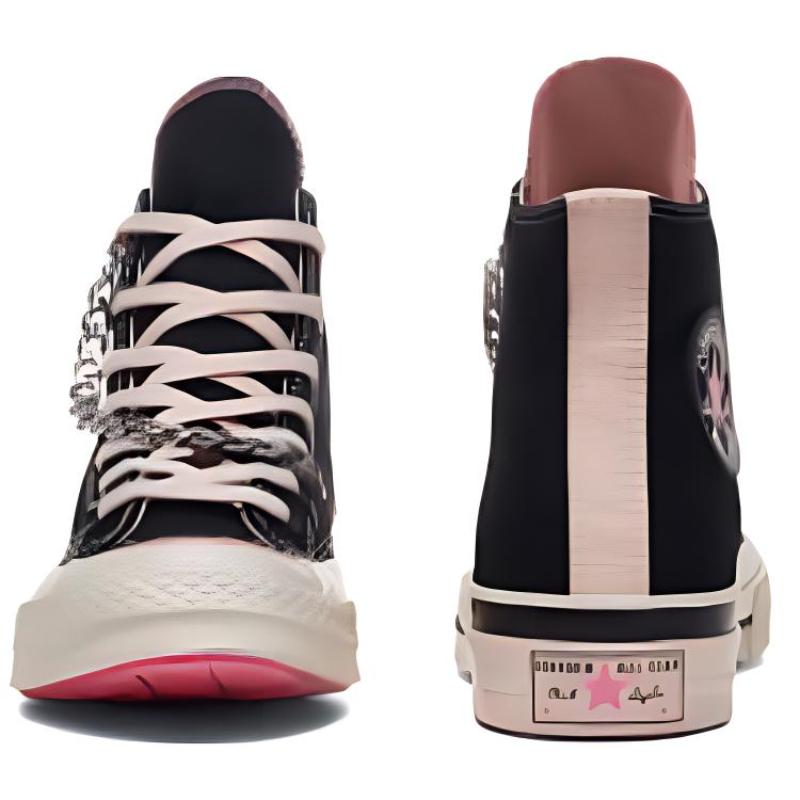 Converse 1970s Casual Comfort High Top Canvas Shoes Women's Black Pink