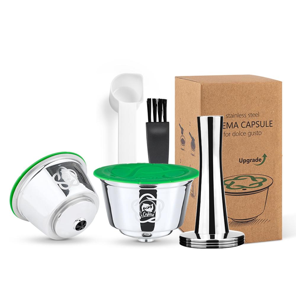 ICafilas Многоразовая Кофейная Капсула для Dolce Gusto Многоразовый Фильтр-Капсула из Нержавеющей Стали для Кофе Эспрессо Crema